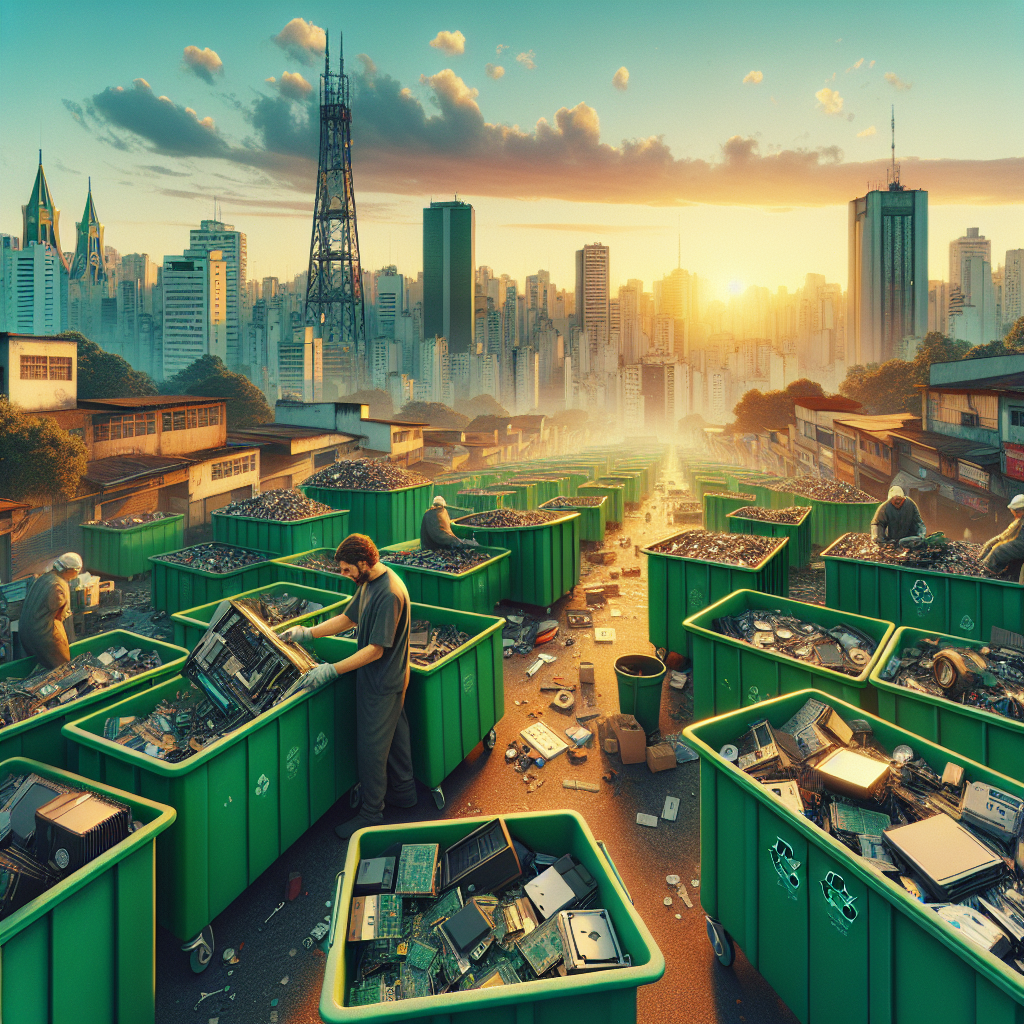 Reciclagem de computadores usados em São Paulo