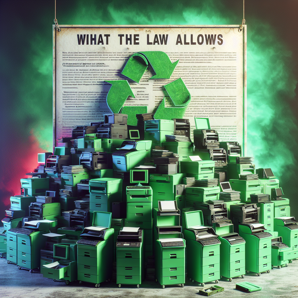 Recycling Printers: What the Law Allows