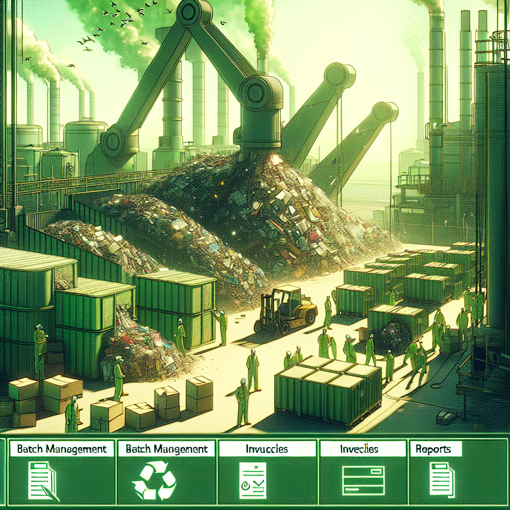 Recycling for Industries: Batch Management, Invoices and Reports