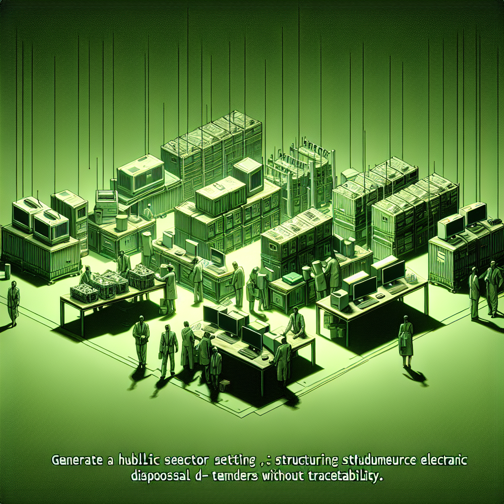 Public sector: how to structure e-disposal tenders with traceability