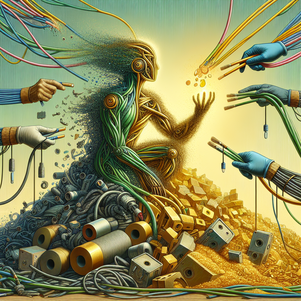 Transform electrical wires and cables into raw materials with high market value