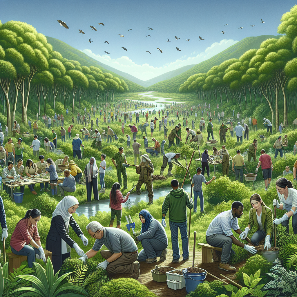 Corporate volunteering in environmental projects